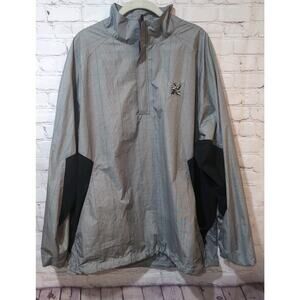 Zero Restriction Pullover Tour Series Plaid 1/4 Zip WindBreaker Golf Men's XL